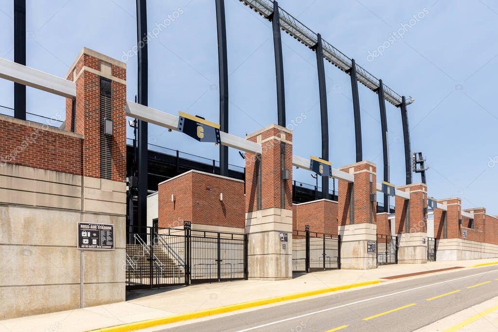 West Lafayette, IN, USA - July 29, 2025: Ross-Ade Stadium is home to the Purdue University Boilermakers football team that opened in 1924.
