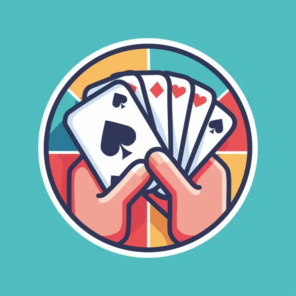 Ulusal Kart Oynama Günü tasarımı mavi arka planda izole edilmiş. Kartlar, posterler, afişler vs. için uygun tasarım.