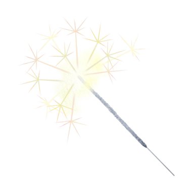 Tatil tasarımları, kutlamalar, yeni yıl, Noel, düğünler, sevgililer günü, doğum günleri veya tatil temalı projeler için altın parıltılı efektlere sahip suluboya bir resim.