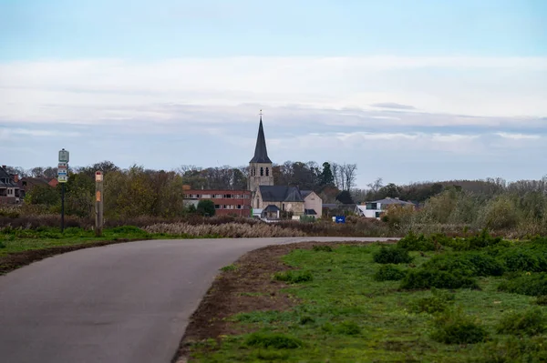 Berlare Doğu Flaman Bölgesi Belçika 2022 Scheldt Nehri Nin Köyün — Stok fotoğraf
