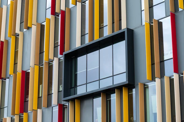 Aalst Flaman Brabant Belçika 2022 Çağdaş Idari Binanın Soyut Renkleri — Stok fotoğraf