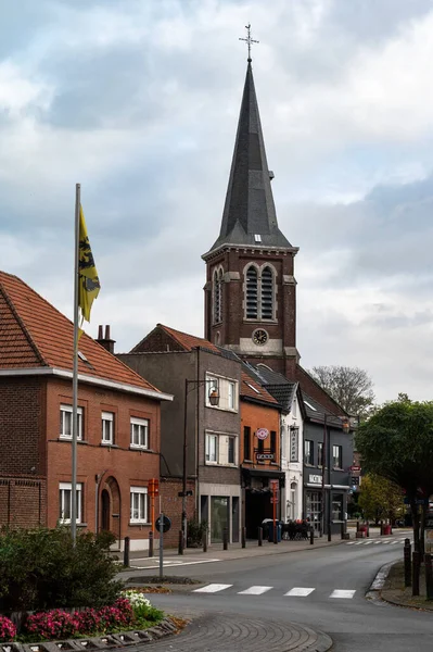 Ternat Flamländska Brabant Region Belgien 2022 Utsikt Över Gatorna Och — Stockfoto