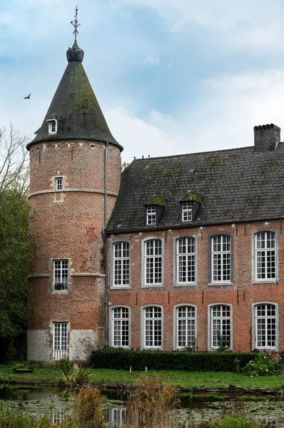 Ternat Flämisch Brabant Belgien 2022 Turm Und Fassade Der Kruikeburg — Stockfoto