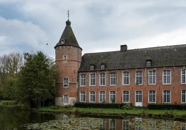 Ternat Flämisch Brabant Belgien 2022 Turm Und Fassade Der Kruikeburg — Stockfoto