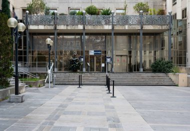 Montpellier, Occitanie, France, 12 28 2022 - Facade and entrance of the governmental building of the prefect of the Herault region