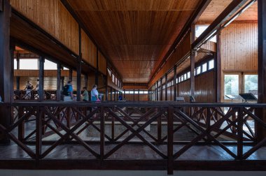 Paphos, Paphos İlçesi, Kıbrıs - 23 Mart 2023 - Nea Paphos 'un tarihi mekanının iç tasarımı