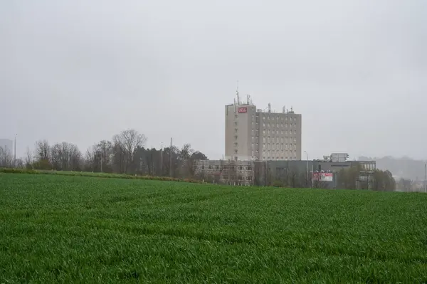 Herent Flamländska Brabant Region Belgien April 2023 Landskapsbild Över Jordbruksfält — Stockfoto