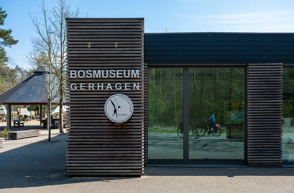 Tessenderlo Limburgo Bélgica Abril 2023 Fachada Contemporánea Del Museo Gerhagen — Foto de Stock