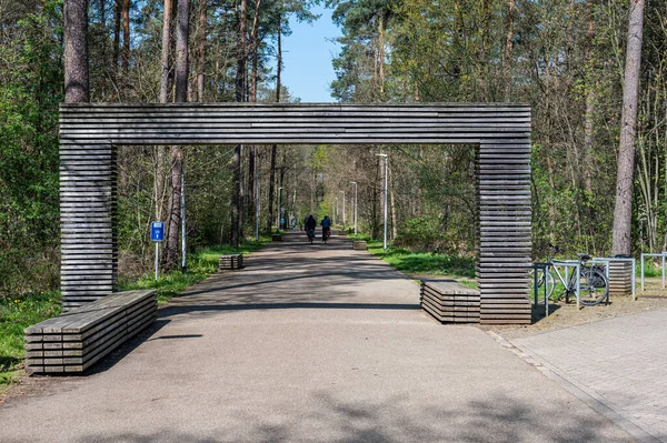 Tessenderlo Limburg Belgia Aprilie 2023 Intrarea Muzeului Pădurea Gerhagen — Fotografie, imagine de stoc