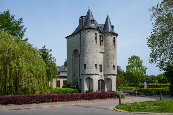 Machelen Flämisch Brabant Belgien Mai 2023 Mittelalterlicher Turm Des Marga — Stockfoto