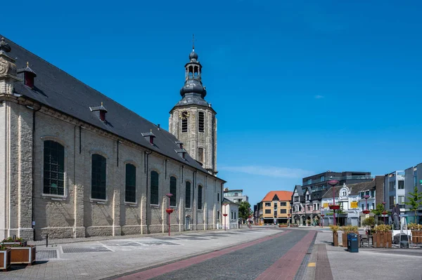 Zele Região Flamenga Oriental Bélgica Junho 2023 Praça Principal Estrada — Fotografia de Stock