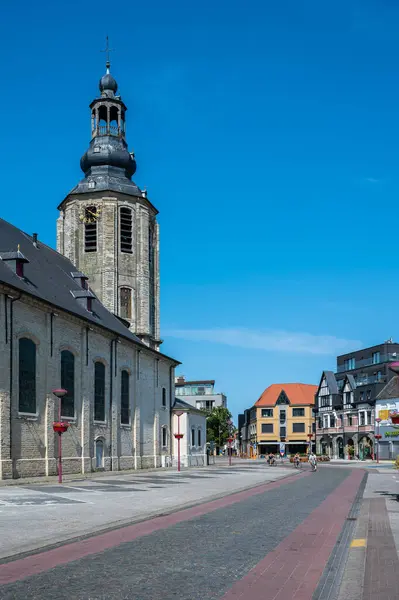 Zele Východní Vlámský Kraj Belgie Června 2023 Hlavní Náměstí Silnice — Stock fotografie