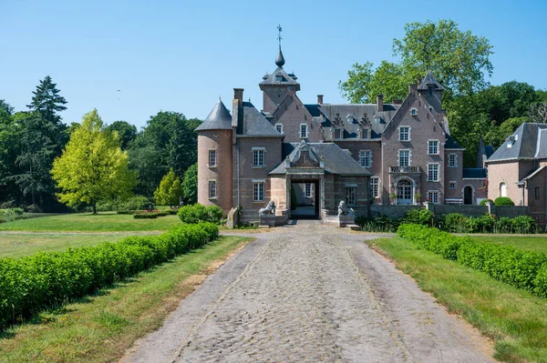 Lippelo Antwerp Province Бельгія Червня 2023 Замок Hof Melis Оточений — стокове фото