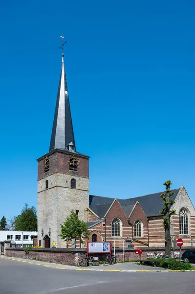 Tildonk Brabant Belgie Května 2023 Náměstí Centrálního Trhu Historický Katolický — Stock fotografie