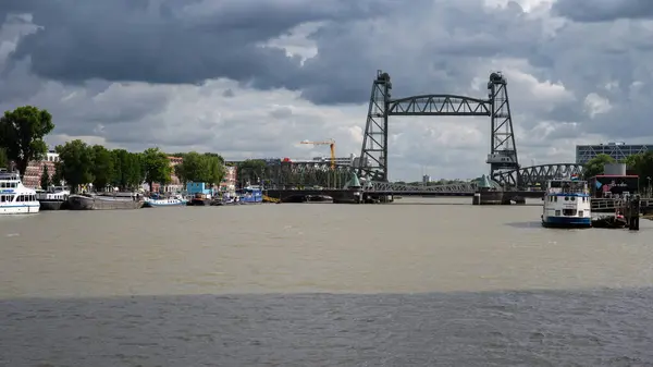 Rotterdam Hollande Méridionale Pays Bas Juillet 2023 Vue Sur Rivière — Photo