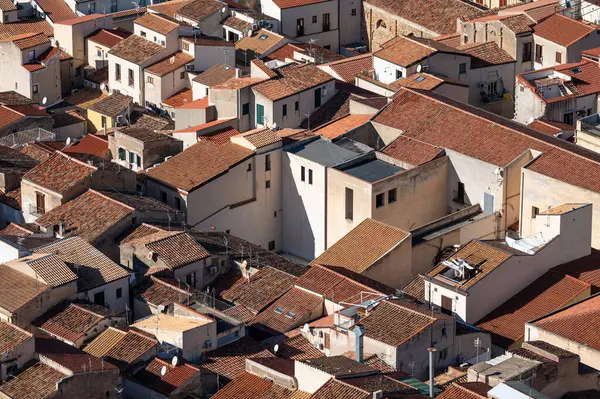 Rooftops of the old village of Cefalu, Sicily, Italy