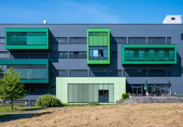 stock image Hamburg, Germany, July 19, 2024 - Buildings of the botany department of the university in the Loki Schmidt Garten