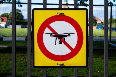 Kopenhag, Danimarka, 24 Temmuz 2024 - Askeri bölge üzerinde İHA işareti yok