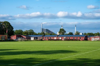 Kopenhag, Danimarka, 24 Temmuz 2024 - Christiania spor kulübü futbol sahaları