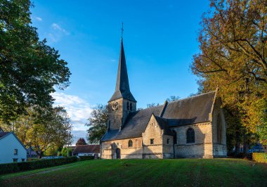 Saint Anna şapeli ve yeşil çevre Sint Anna Pede, Flanders, Belçika, OCT 23, 2024