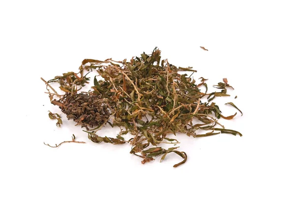 Cannabis Tee Hanftee Hanfblatt Isoliert Auf Weißem Hintergrund — Stockfoto