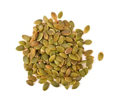 Kabak Tohumu beyaz arkaplan görünümünde izole