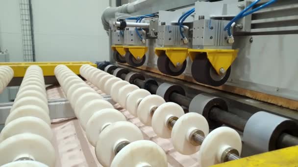 Procesul Producție Cartonului Izolație Laminat Materiale Prime Pentru Carton Laminat — Videoclip de stoc