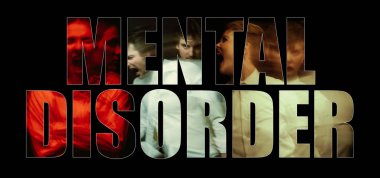 Zihinsel bozukluk kavramı. Siyah arkaplandaki psikopat ve paranoyak insanların bulanık portrelerinin kolajı