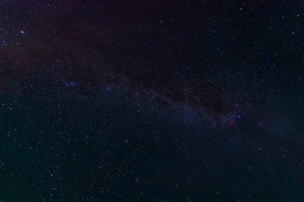 Звездное Разноцветное Ночное Небо Ярким Молочным Путем Галактиками Астрофотография Многими — стоковое фото