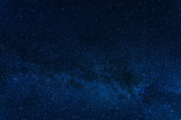 Cielo Nocturno Estrellado Azul Con Vía Láctea Galaxias Astrofotografía Con — Foto de Stock