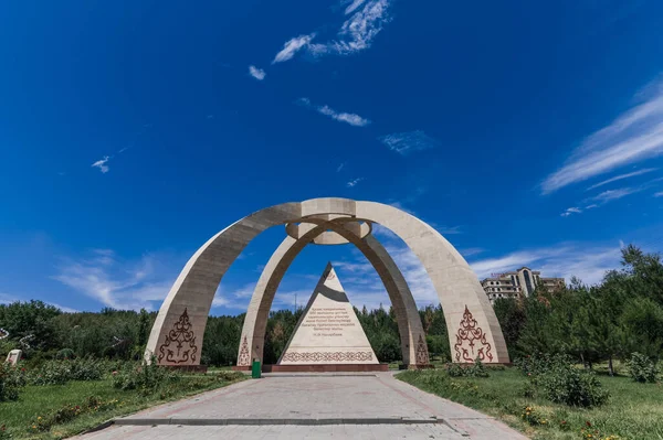 Shymkent Kazakhstan Julho 2023 Monumento 550 Anos Canato Cazaque Shymkent — Fotografia de Stock