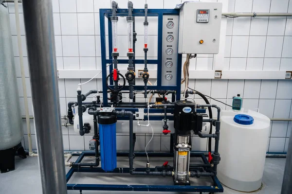 Shymkent Kazakhstan January 2023 Reverse Osmosis System Water Purification Filtering 图库图片