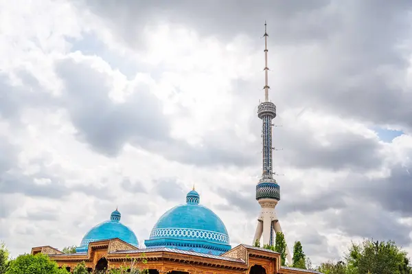 Tower Domes Museum Memory Victims Political Repression Tashkent Uzbekistan Background — Stock Photo, Image