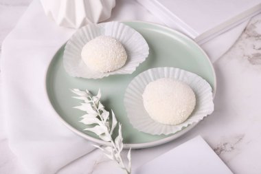 Mochi gerçek anlamda. Yüksek kalite fotoğraf