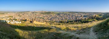 Fez, Fas 'taki Bab Guissa Mezarlığının Panoramik Manzarası