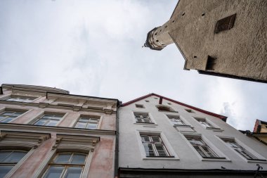Tallinn 'deki Raekoja Plats Kulesi Sanatsal Görünümü