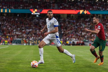 Adrian Leon Barisiç UEFA Euro 2024 ön eleme maçında Portekiz ve Bosna-Hersek milli takımları arasında Estadio Da Luz, Lizbon, Portekiz. (Maciej Rogowski)