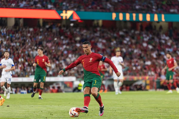 Cristiano Ronaldo Durante Eurocopa 2024 Juego Clasificación Entre Las Selecciones — Foto de Stock