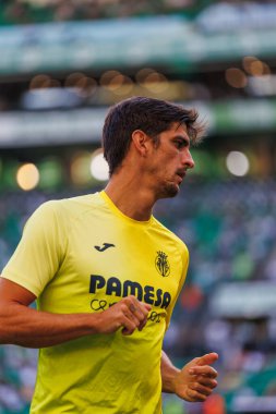 Gerard Moreno, Trofeu Cinco Violinos maçında Sporting CP ve Villarreal CF arasında Estadio Jose Alvalade, Lizbon, Portekiz 'de oynanan dostça bir maçtı. (Maciej Rogowski)