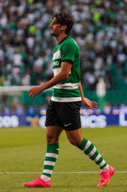 Francisco Trincao, Trofeu Cinco Violinos maçında Sporting CP ve Villarreal CF arasında Estadio Jose Alvalade, Lizbon, Portekiz 'de oynanan dostça bir maçtı. (Maciej Rogowski)