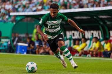 Marcus Edwards Trofeu Cinco Violinos maçında Sporting CP ve Villarreal CF arasında Estadio Jose Alvalade, Lizbon, Portekiz 'de oynanan dostça bir maçtı. (Maciej Rogowski)