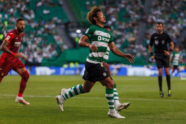 Hidemasa Morita, Trofeu Cinco Violinos sırasında Estadio Jose Alvalade, Lizbon, Portekiz 'de Sporting CP ve Villarreal CF arasında oynanan dostça bir maçtı. (Maciej Rogowski)