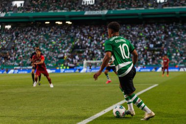 Marcus Edwards Trofeu Cinco Violinos maçında Sporting CP ve Villarreal CF arasında Estadio Jose Alvalade, Lizbon, Portekiz 'de oynanan dostça bir maçtı. (Maciej Rogowski)