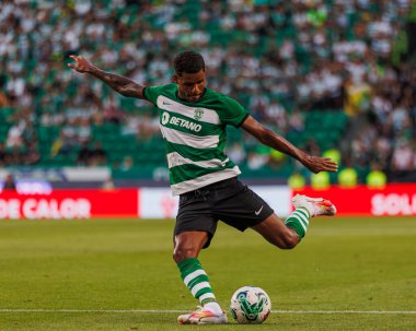Matheus Reis, Trofeu Cinco Violinos maçında Estadio Jose Alvalade, Lizbon 'da Sporting CP ve Villarreal CF arasında oynamıştı. (Maciej Rogowski)