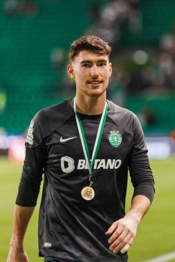Franco Israel, Trofeu Cinco Violinos maçında Sporting CP ve Villarreal CF arasında oynanan Estadio Jose Alvalade, Lizbon, Portekiz 'de oynanan dostça bir maçtı. (Maciej Rogowski)