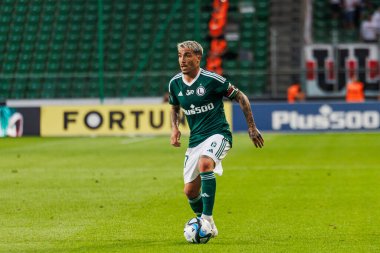 PKO BP Ekstraklasa 2023 / 24 maçında Marshall Jozef Pilsudski 'nin Polonya' daki Legia, Varşova Belediye Stadyumu 'nda Legia Warszawa ve LKS Lodz arasında oynanan maçın taraftarları. (Maciej Rogowski)