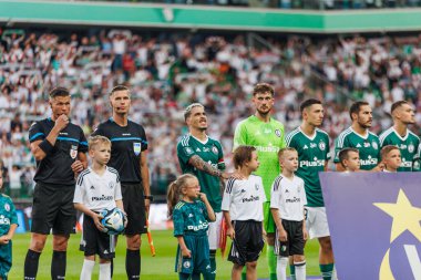 Yuri Ribeiro PKO BP Ekstraklasa 2023 / 24 maçında Legia Warszawa ve LKS Lodz arasında Marshall Jozef Plisudski 'nin Legia, Varşova, Polonya Belediye Stadyumu' nda. (Maciej Rogowski)