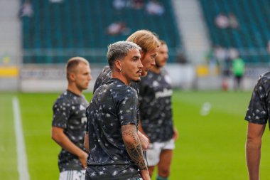 Yuri Ribeiro PKO BP Ekstraklasa 2023 / 24 maçında Legia Warszawa ve LKS Lodz arasında Marshall Jozef Plisudski 'nin Legia, Varşova, Polonya Belediye Stadyumu' nda. (Maciej Rogowski)