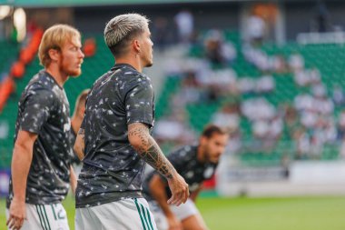 Yuri Ribeiro PKO BP Ekstraklasa 2023 / 24 maçında Legia Warszawa ve LKS Lodz arasında Marshall Jozef Plisudski 'nin Legia, Varşova, Polonya Belediye Stadyumu' nda. (Maciej Rogowski)