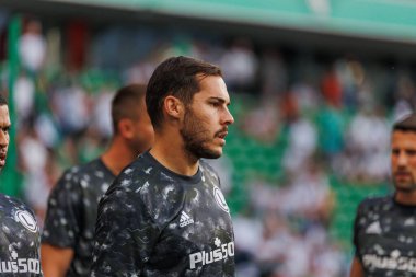 Yuri Ribeiro PKO BP Ekstraklasa 2023 / 24 maçında Legia Warszawa ve LKS Lodz arasında Marshall Jozef Plisudski 'nin Legia, Varşova, Polonya Belediye Stadyumu' nda. (Maciej Rogowski)